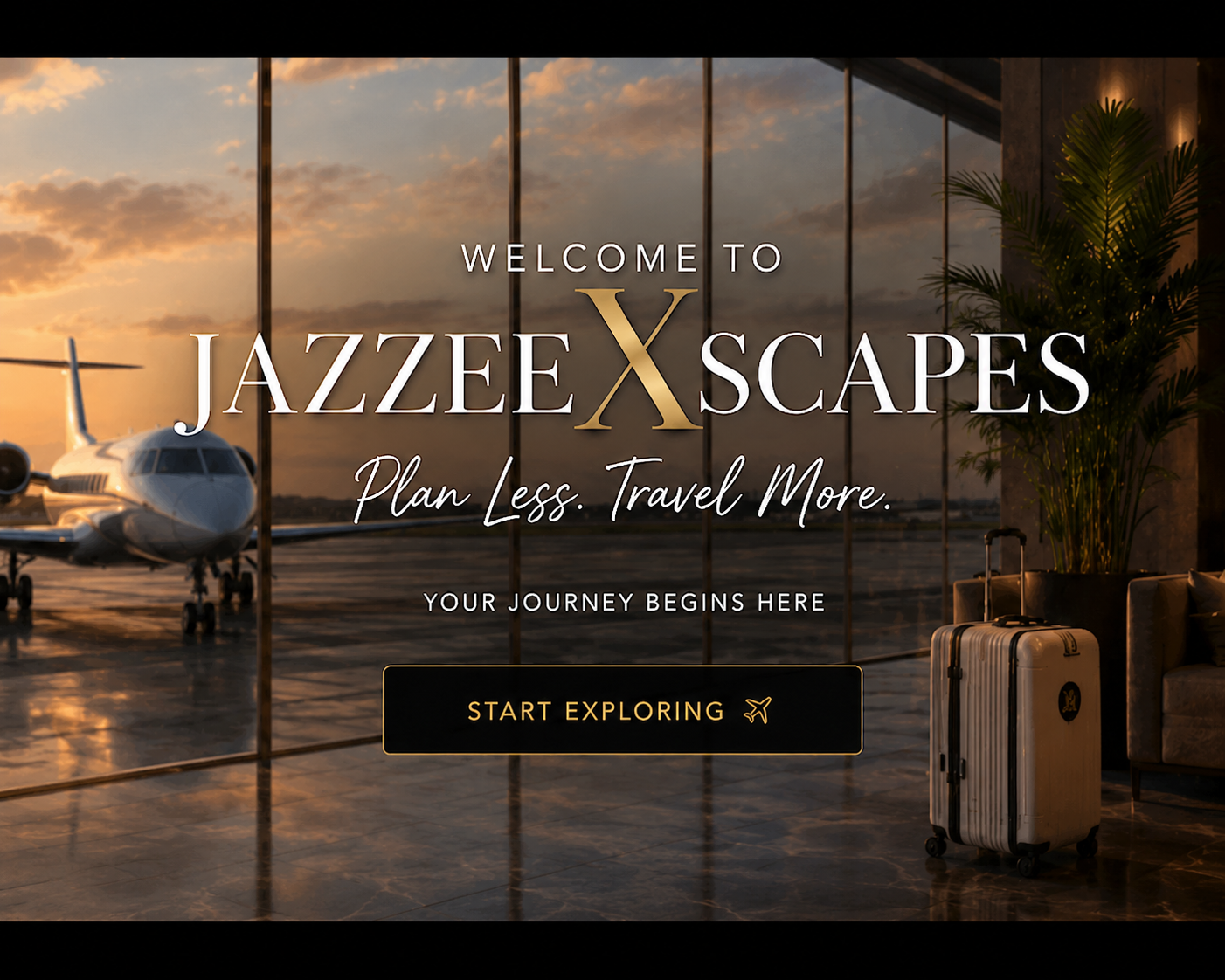 Welcome to JazzeeXscapes. Plan Less. Travel More. Your journey begins here.